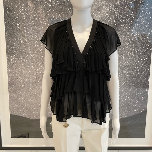 Givenchy Tiered Ruffle Blouse - Picture 1 of 10